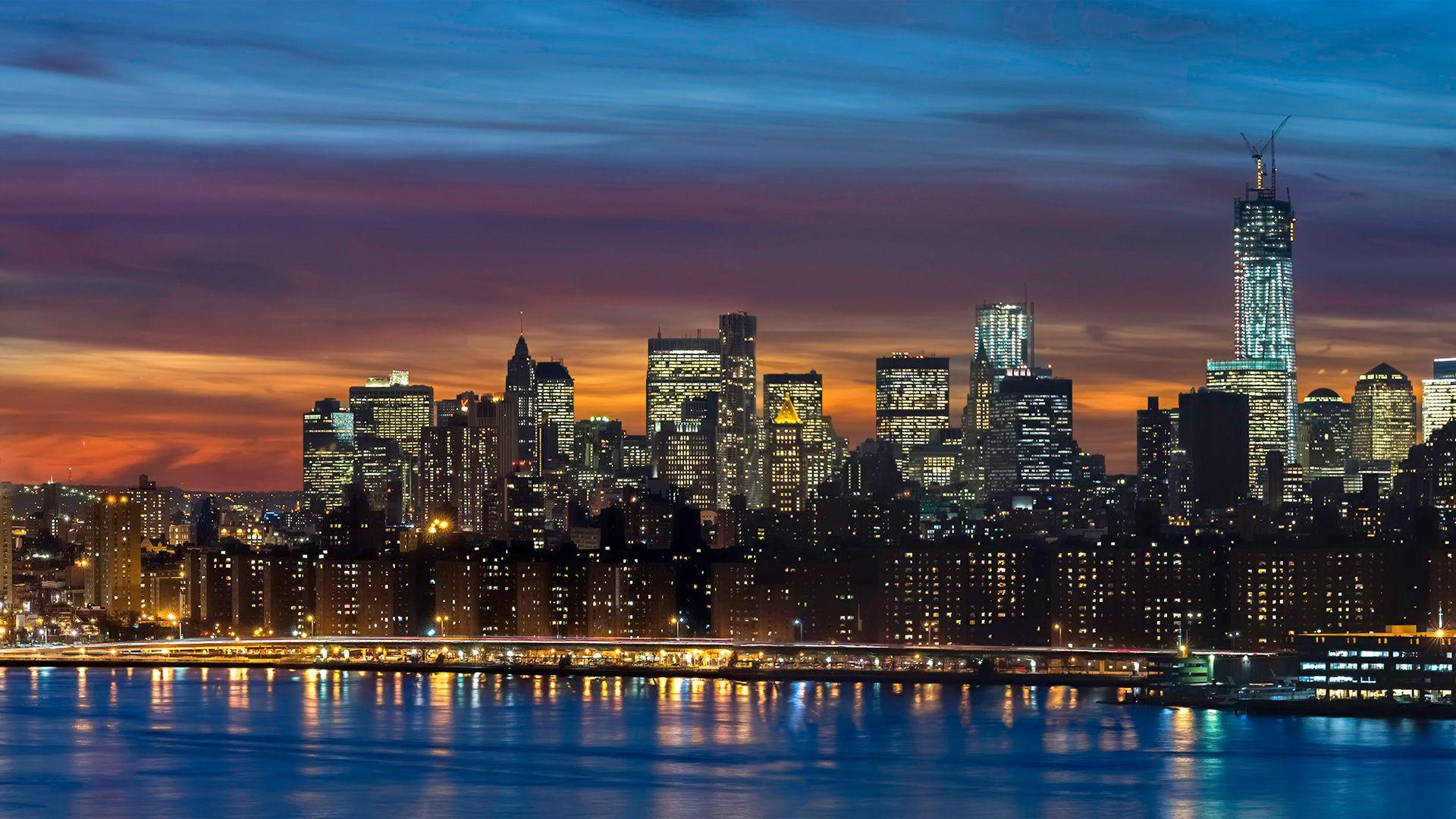 Manhattan Skyline New York Panorama Wallpaper