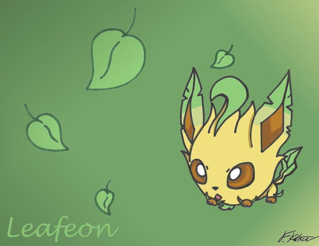 Chibi Leafeon Wallpaper