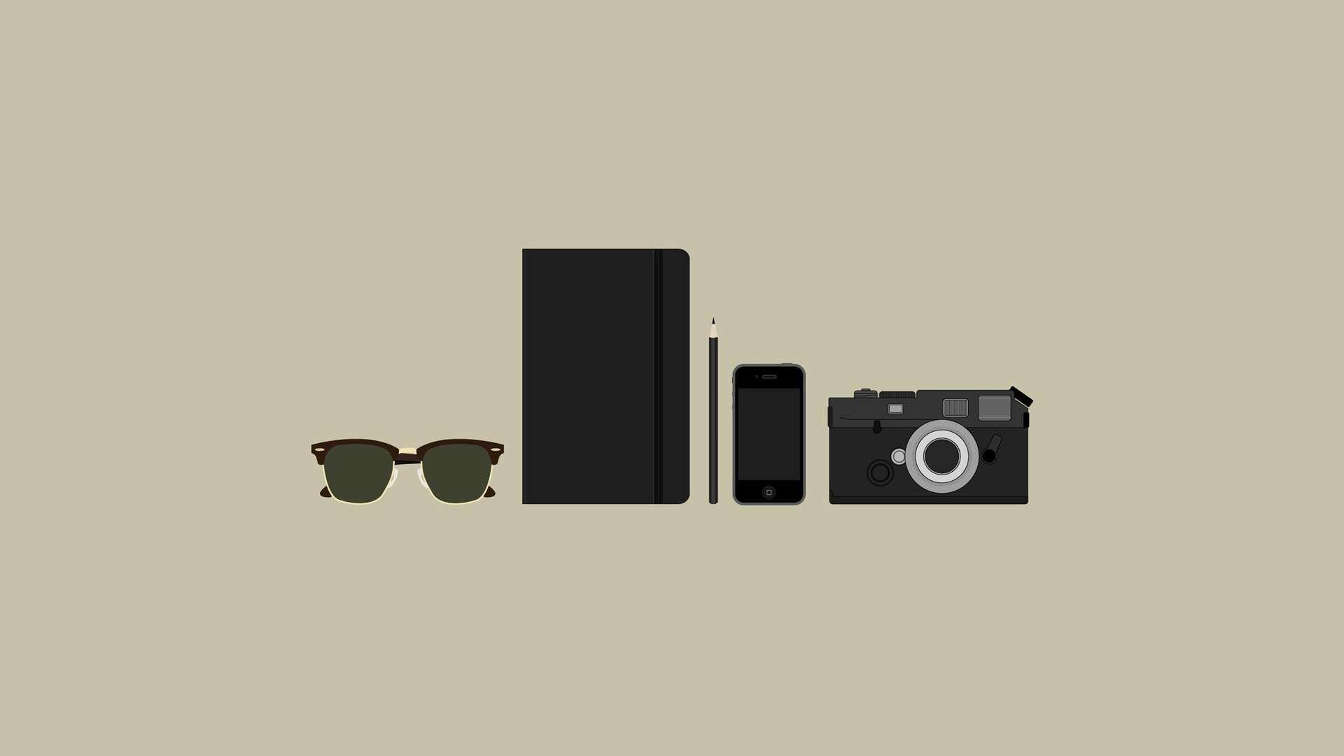 Hipster Gear Full HD Wallpaper