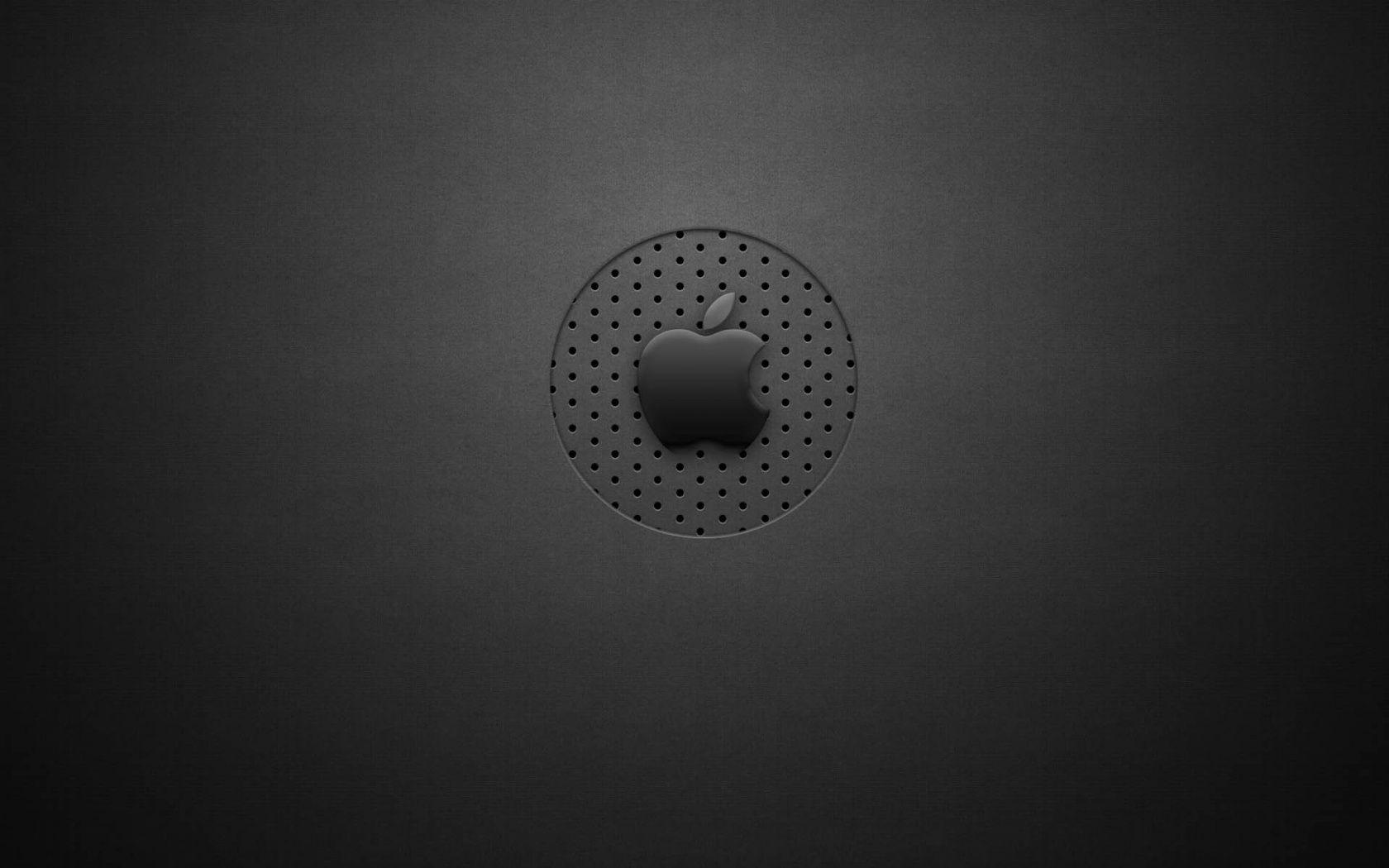 Grey Apple logo desktop PC and Mac wallpaper