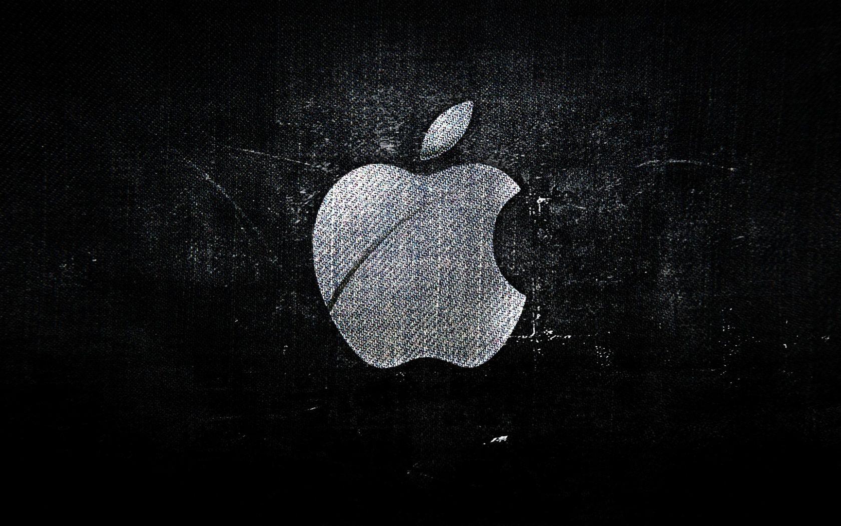 Fabric Texture Apple Logo desktop PC and Mac wallpaper