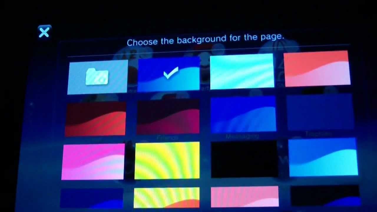 How to change your PlayStation Vita Background