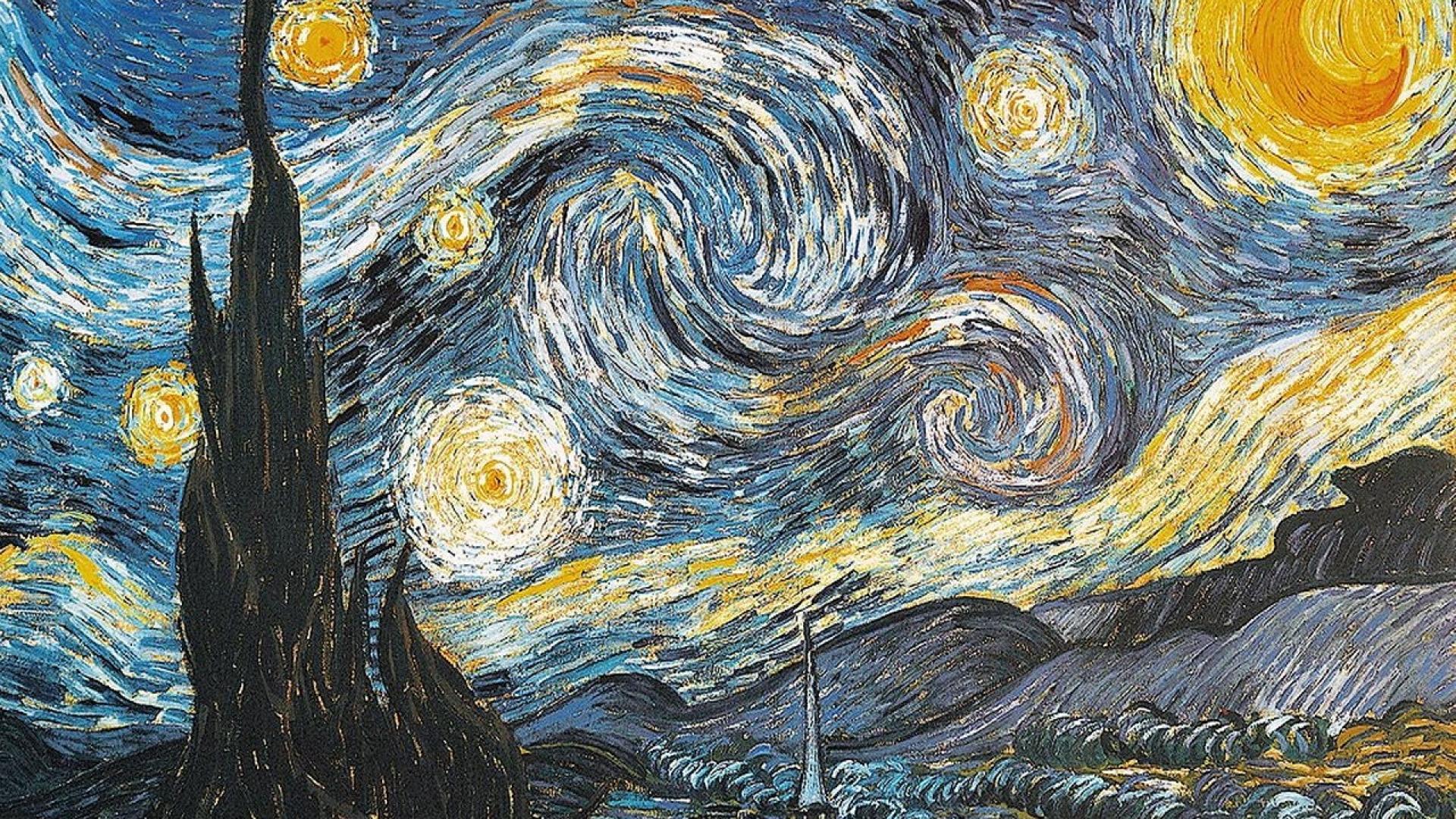 Starry Night By Vincent Van Gogh Wallpaper
