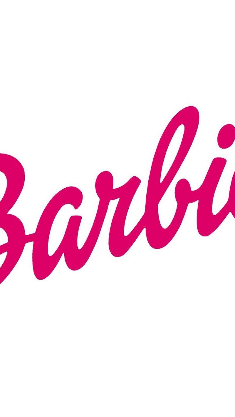 Download wallpaper 800x1420 barbie, logo, company, brand iphone se