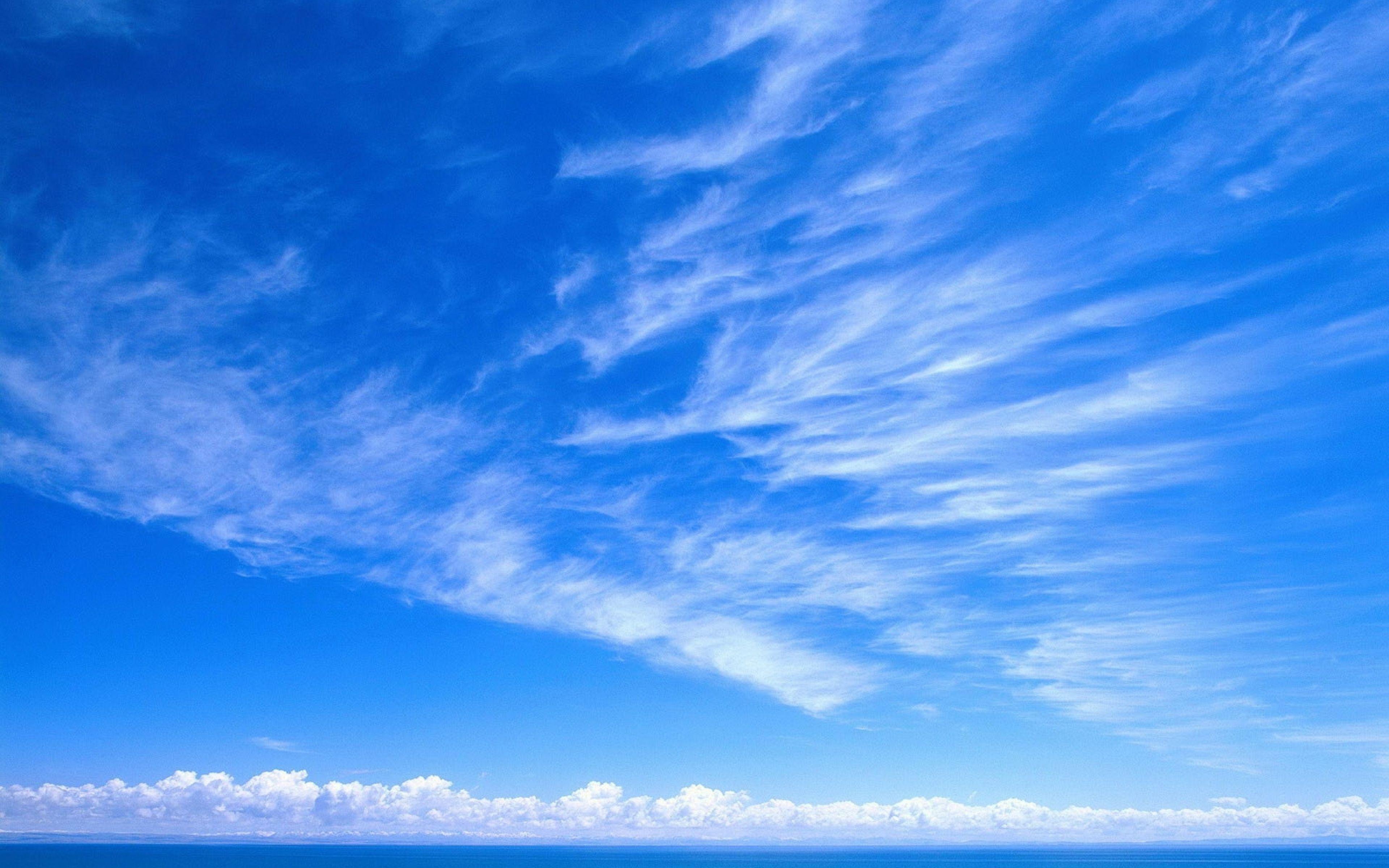 Nature & Landscape Clouds Blue Sky 4K wallpaper Desktop, Phone