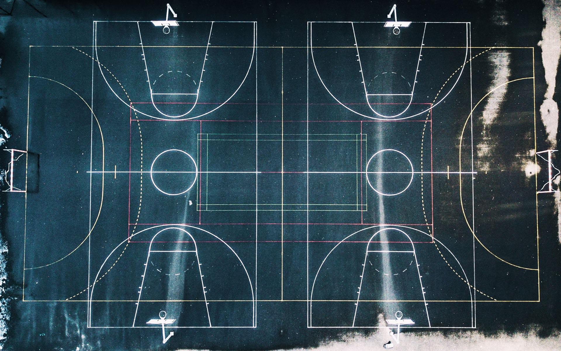 Geometry of Basketball Court HD wallpaper. HD Latest Wallpaper