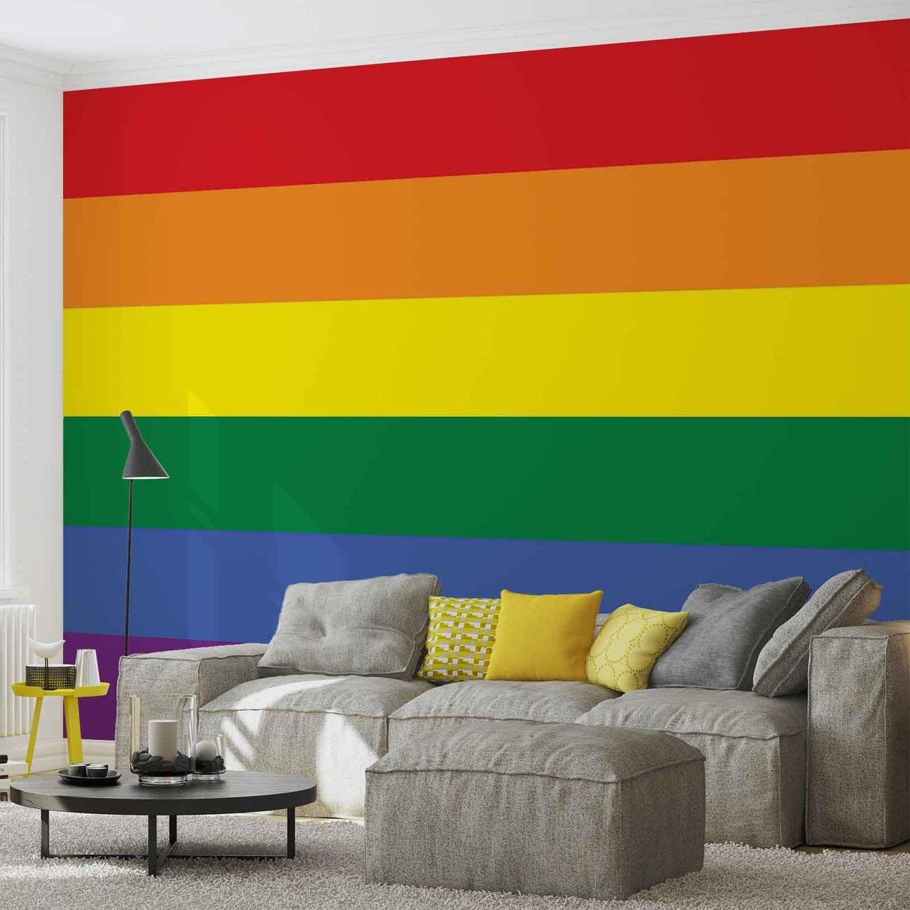 Flag Rainbow Gay Pride Wall Paper Mural