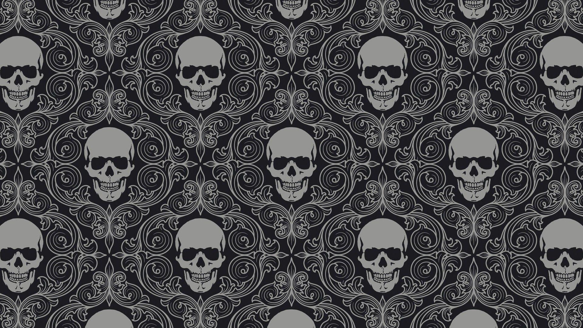 Skull Pattern Wallpaper 15489 1920x1080 px