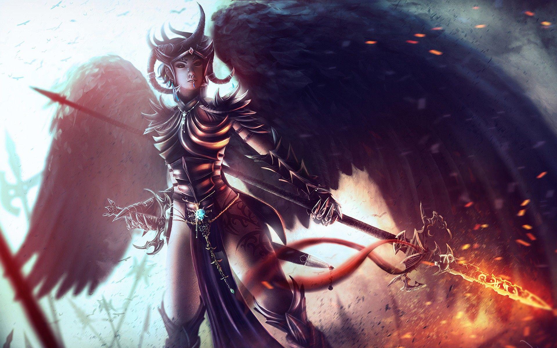 Fantasy Sword Warrior, HD Girls, 4k Wallpaper, Image, Background
