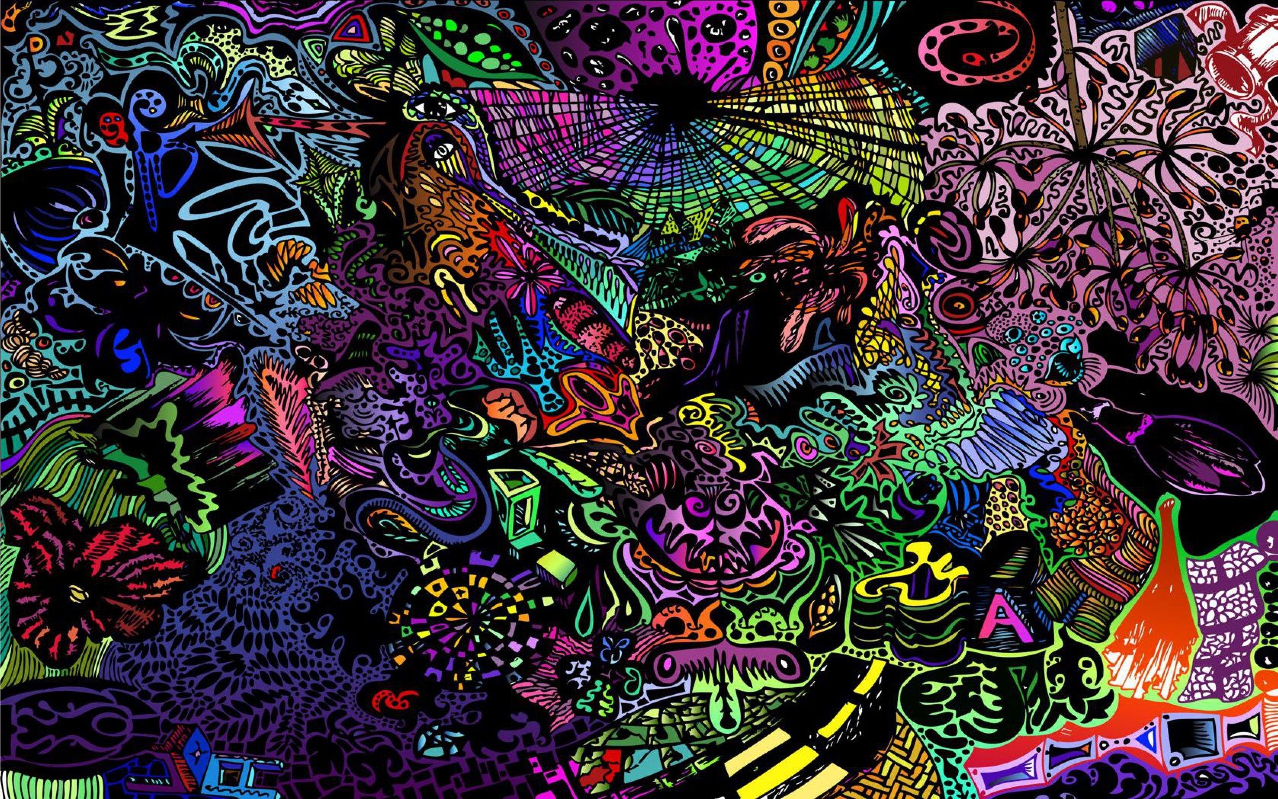 cool trippy weed backgrounds