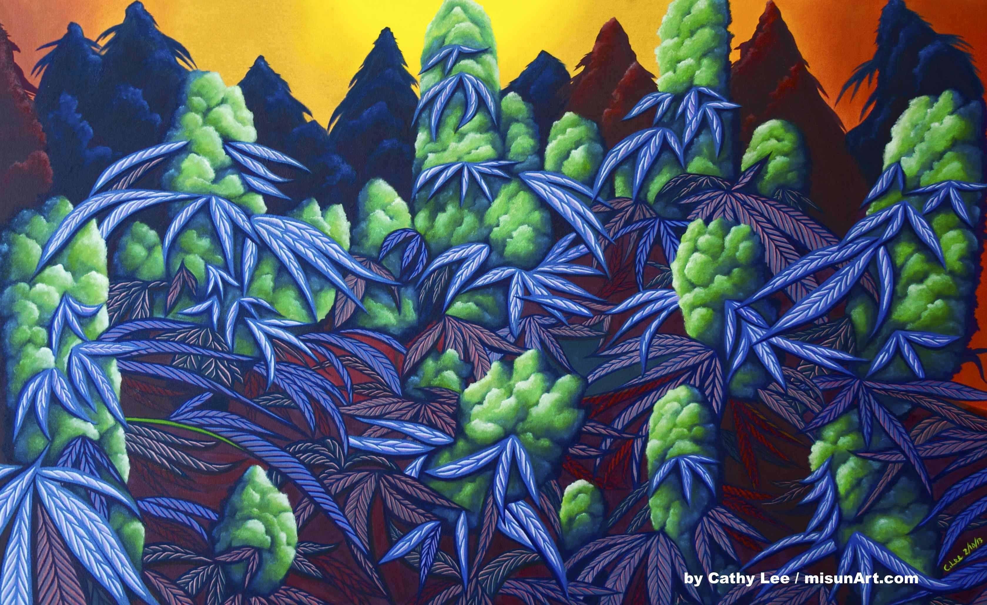 marijuana weed drugs art artwork psychedelic wallpaper