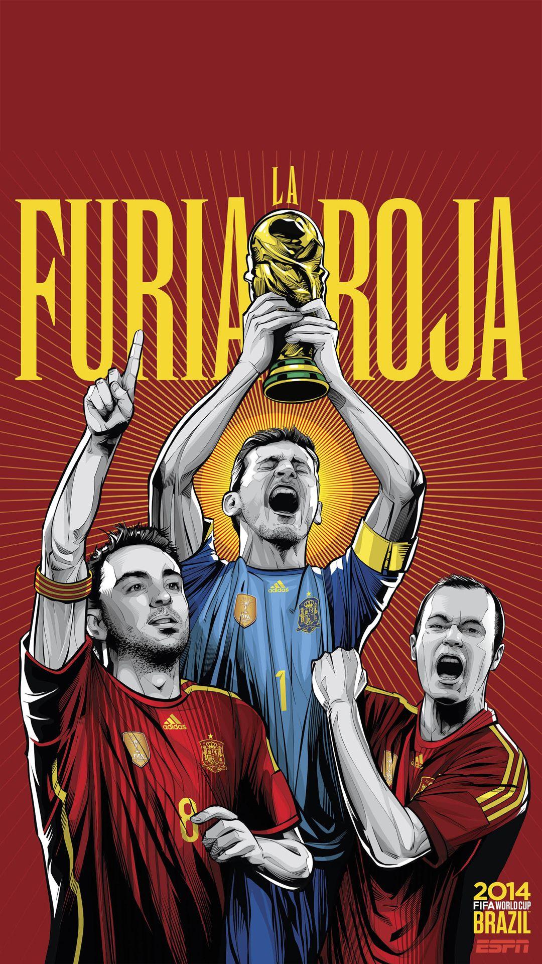 Brazil World Cup 2014 Spain htc one wallpaper