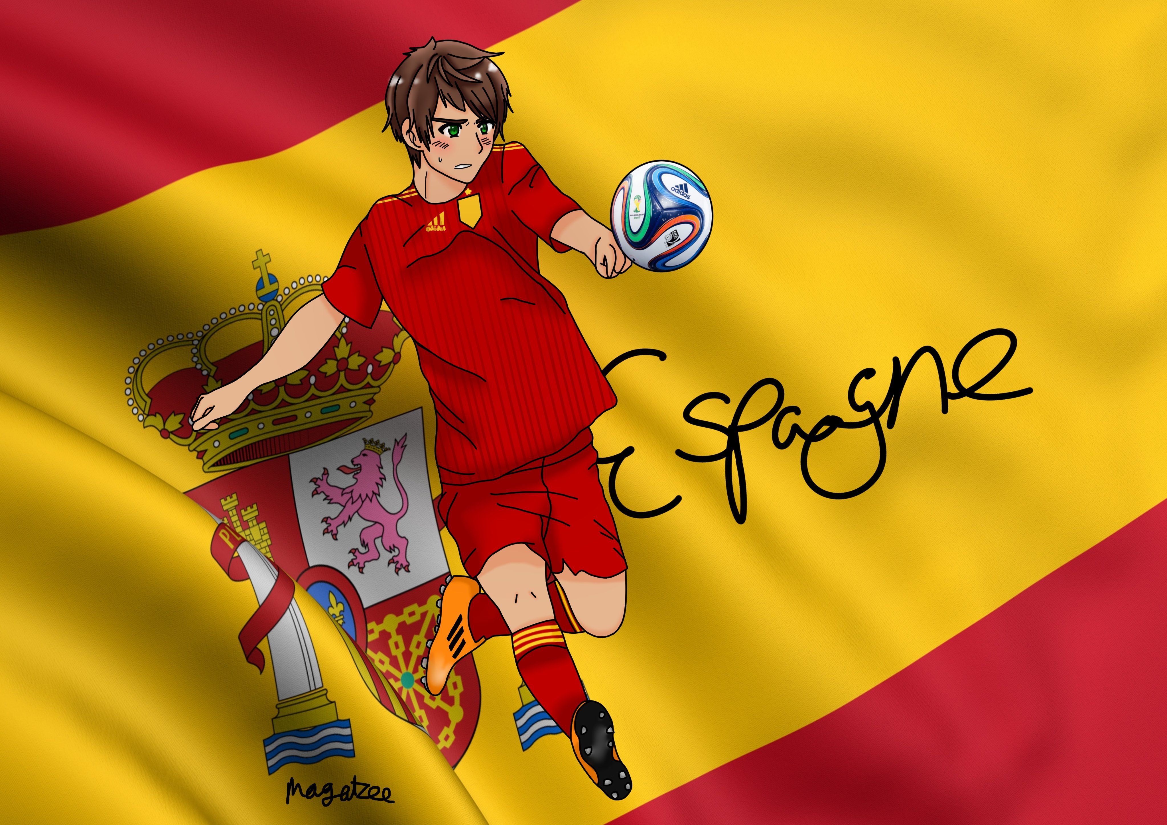 Axis Powers Hetalia Spain soccer fifa wallpaperx2894