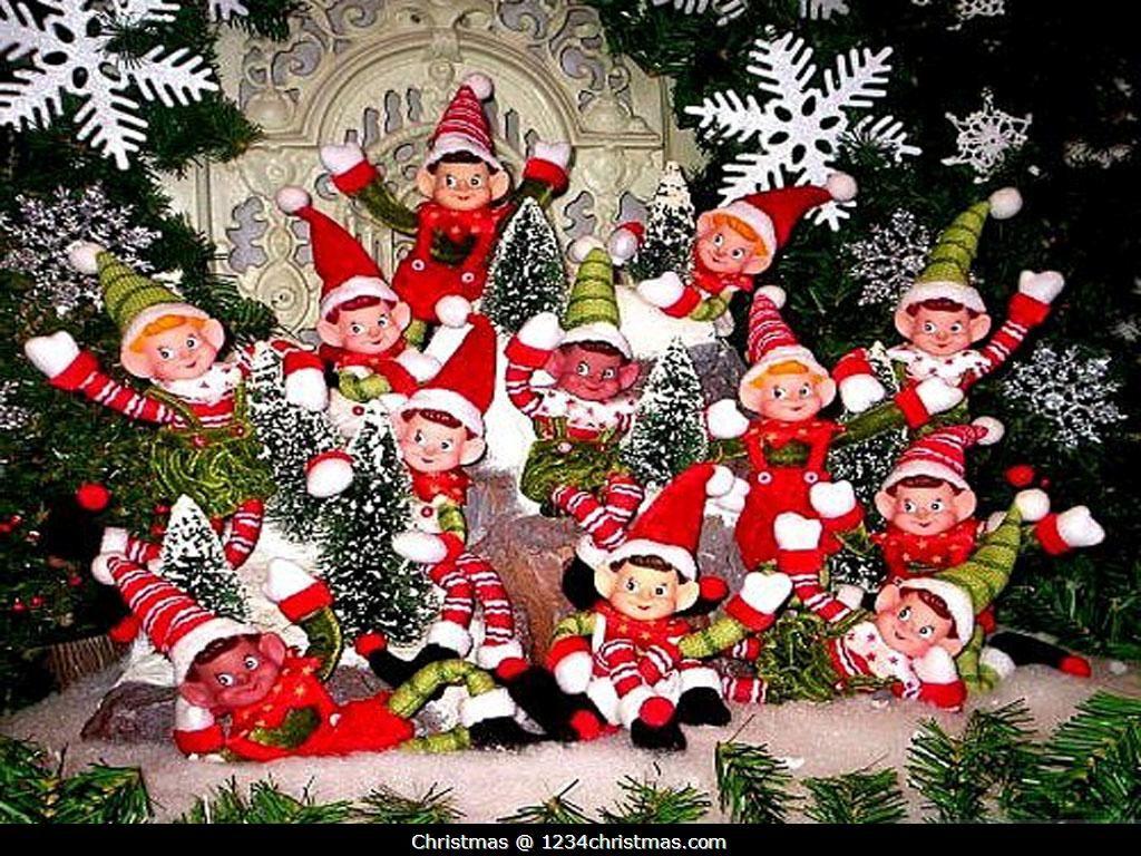 Christmas Elf Cartoon Seamless Wallpaper Stock Vector  Illustration of  magic season 80869286