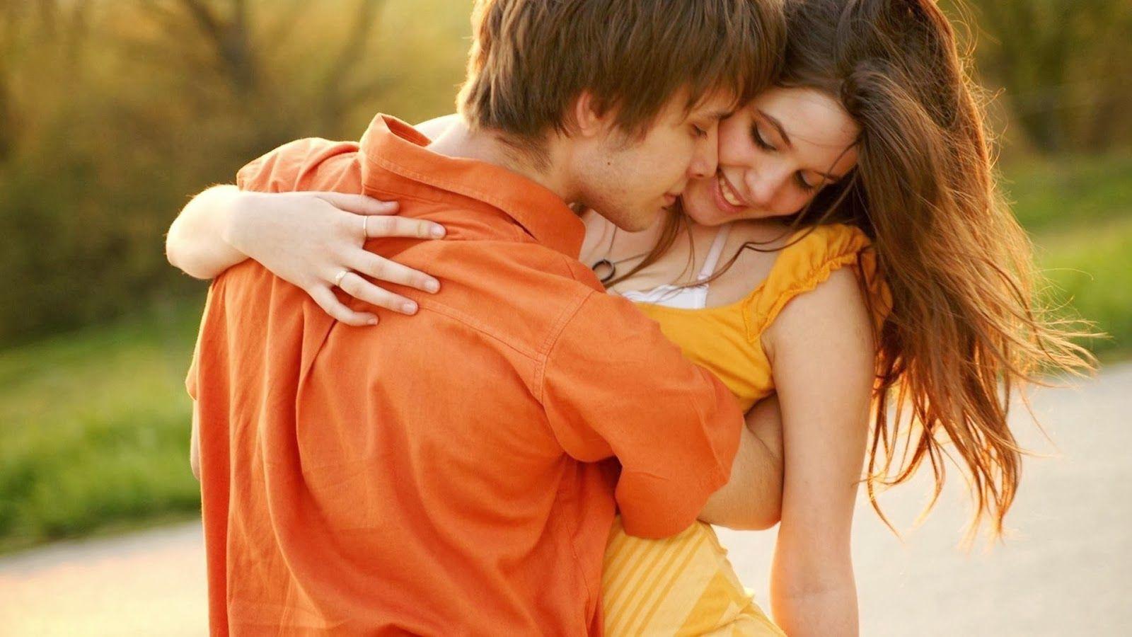 Lover Hug Romantic Couple Desktop HD Wallpaper 2014
