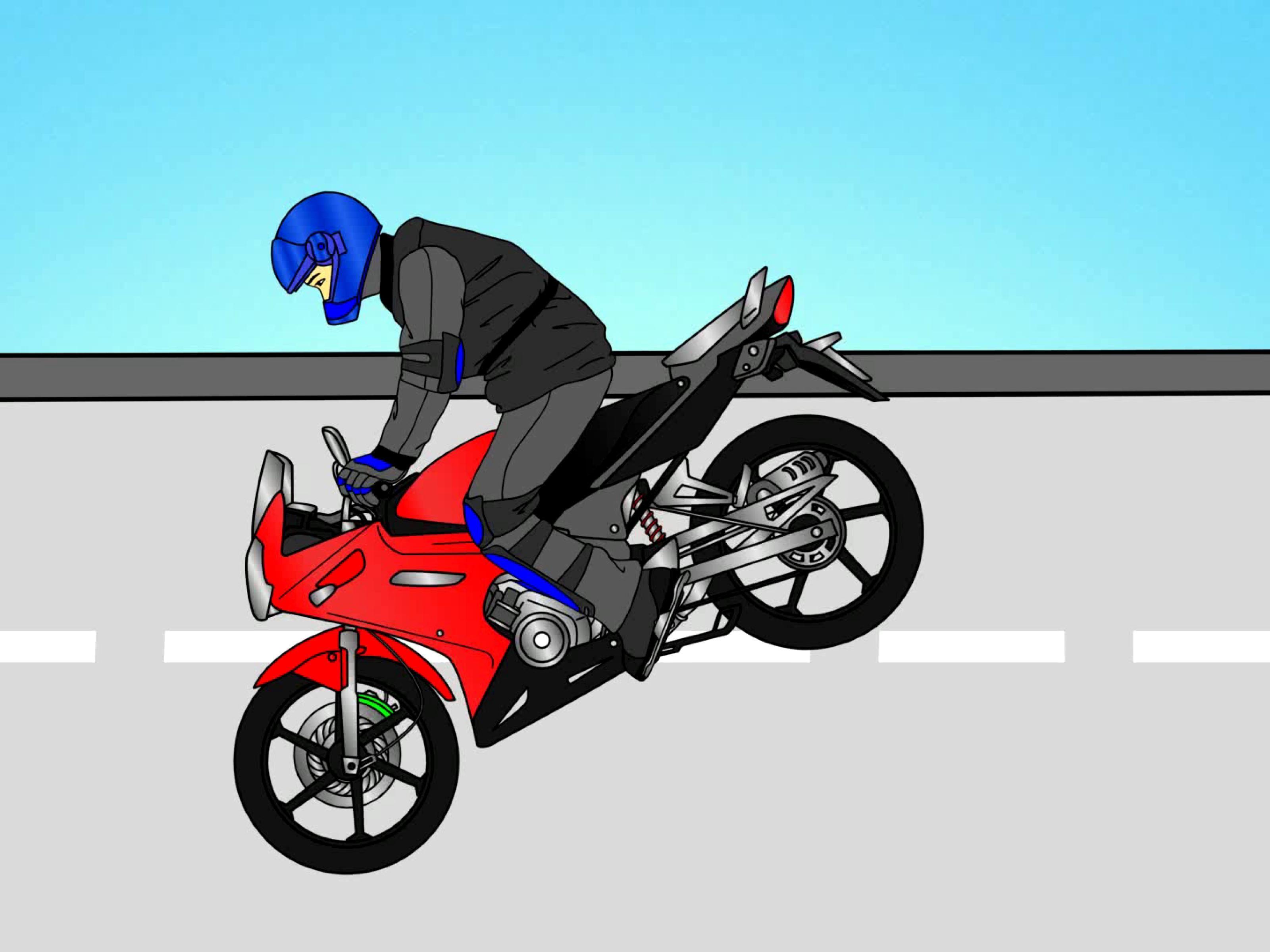 How to Do a Stoppie on a Motorcycle: 3 Steps (with Picture)