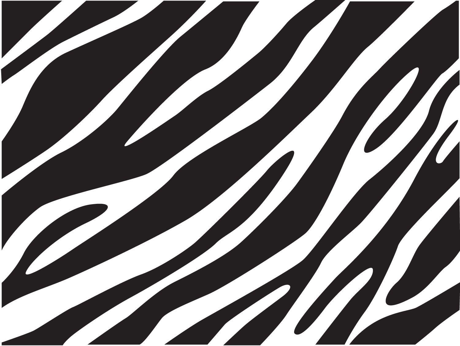 Black and White Zebra Print Wall Border Wallpaper Border. HD