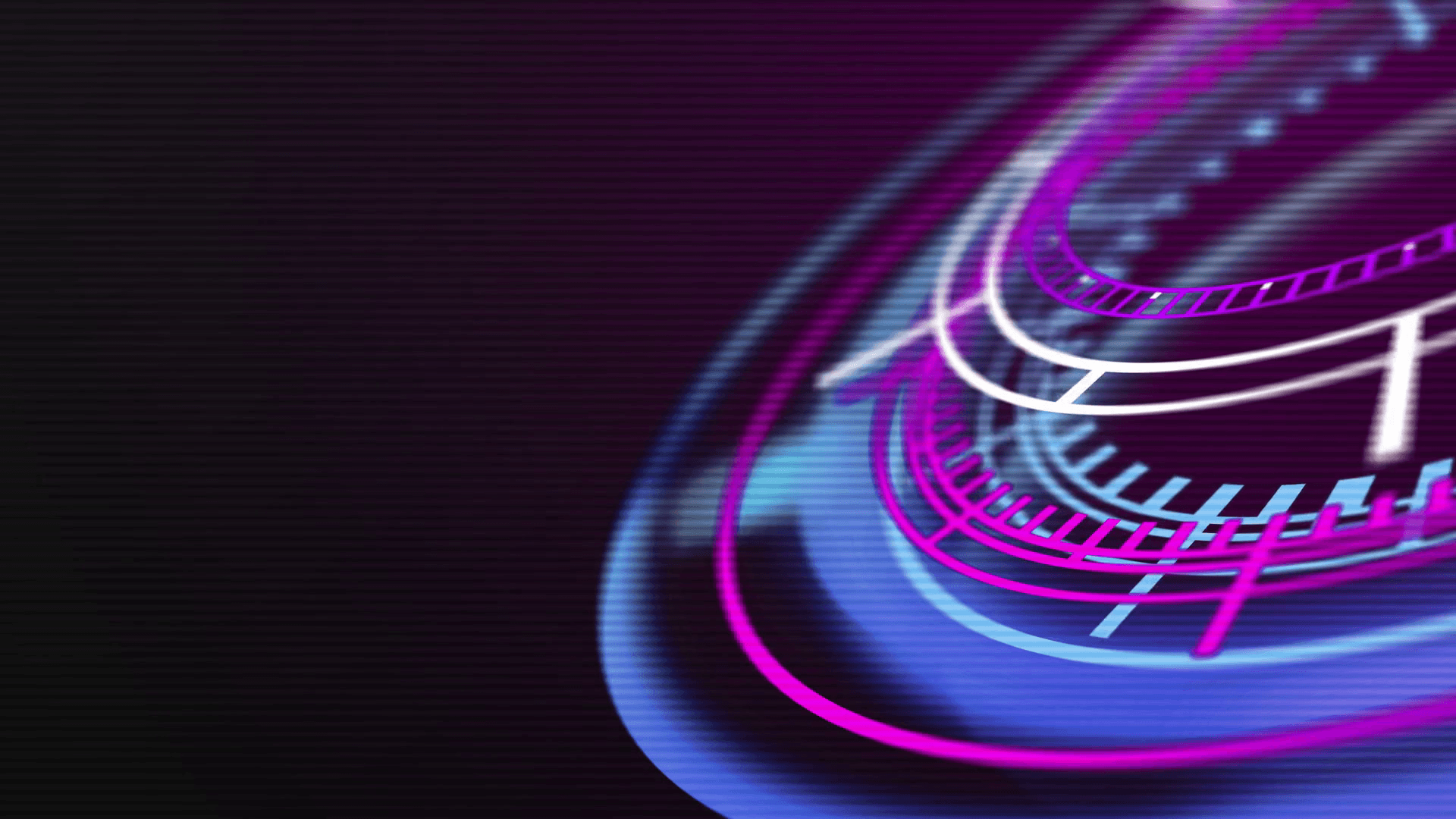 Futuristic HUD chronometer display, hologram elements. Abstract