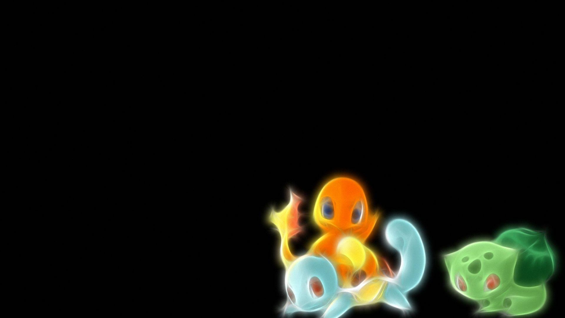 Free 1920x1080 Pokemon Bulbasaur Squirtle Simple Charmander