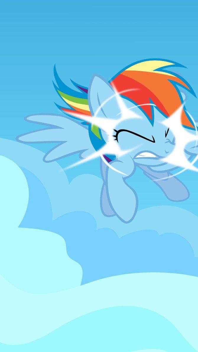Rainbow Dash Out Of Nowhere Galaxy S III Wallpaper