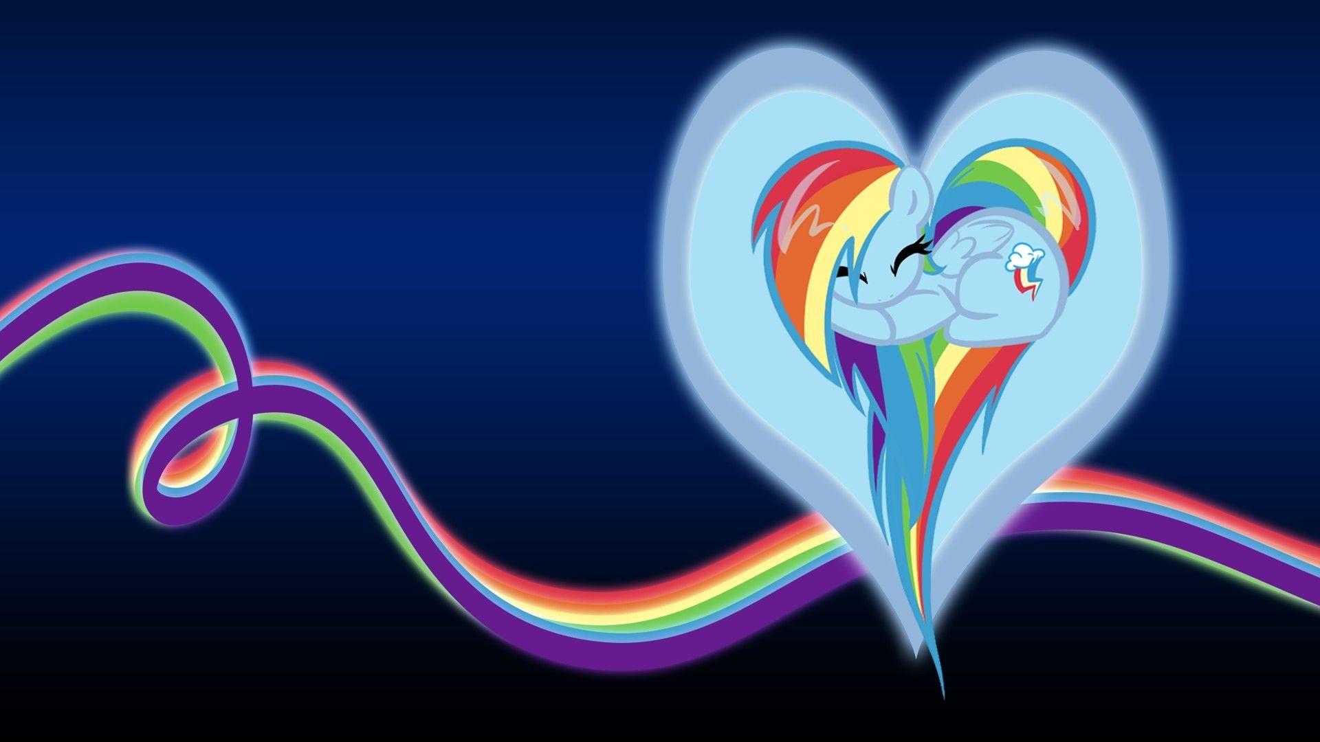 My little pony rainbow dash background wallpaper