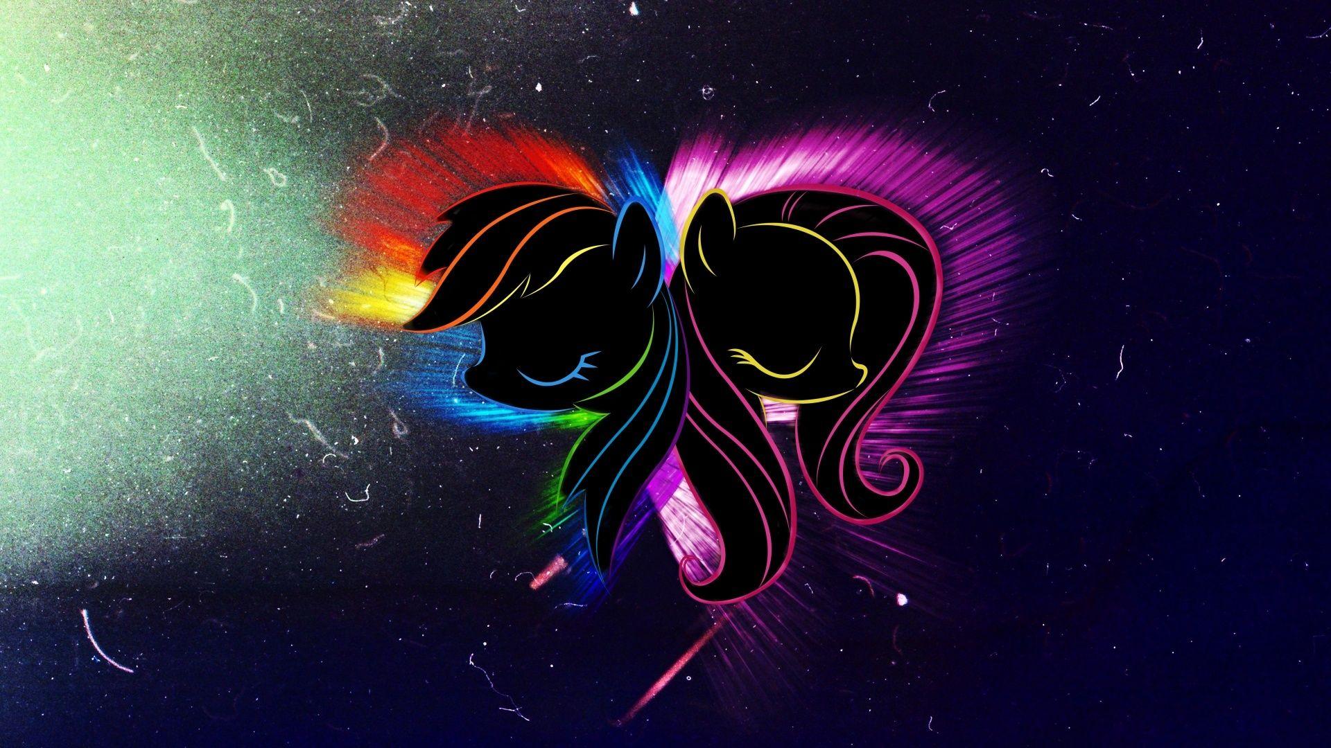 Rainbow Dash and Fluttershy wallpaper