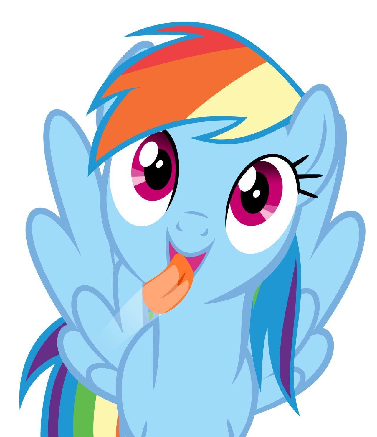 I love that it looks like Rainbow Dash is licking my screen!!! So