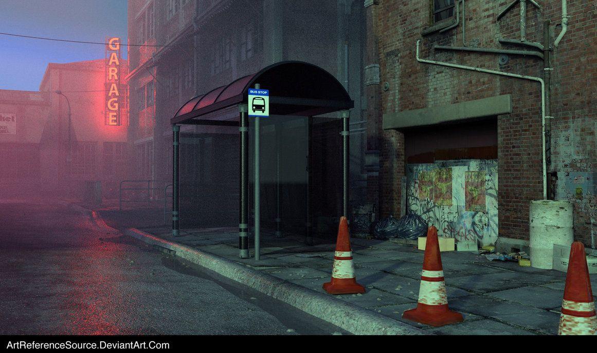 Free Stock Background: City Street at Dusk