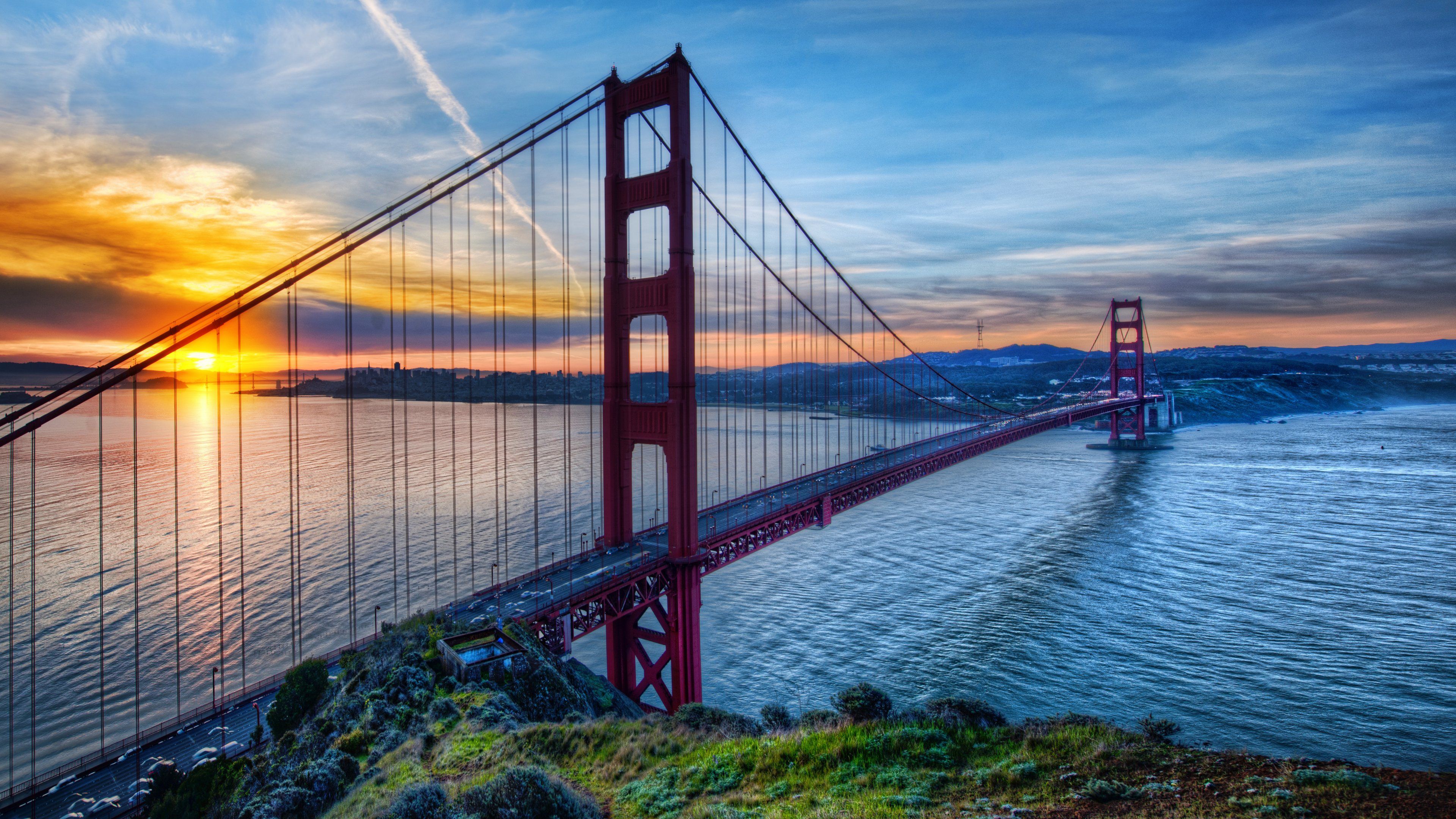 Golden Gate Bridge Scenery 4K Phone iPhone Wallpaper #4130b