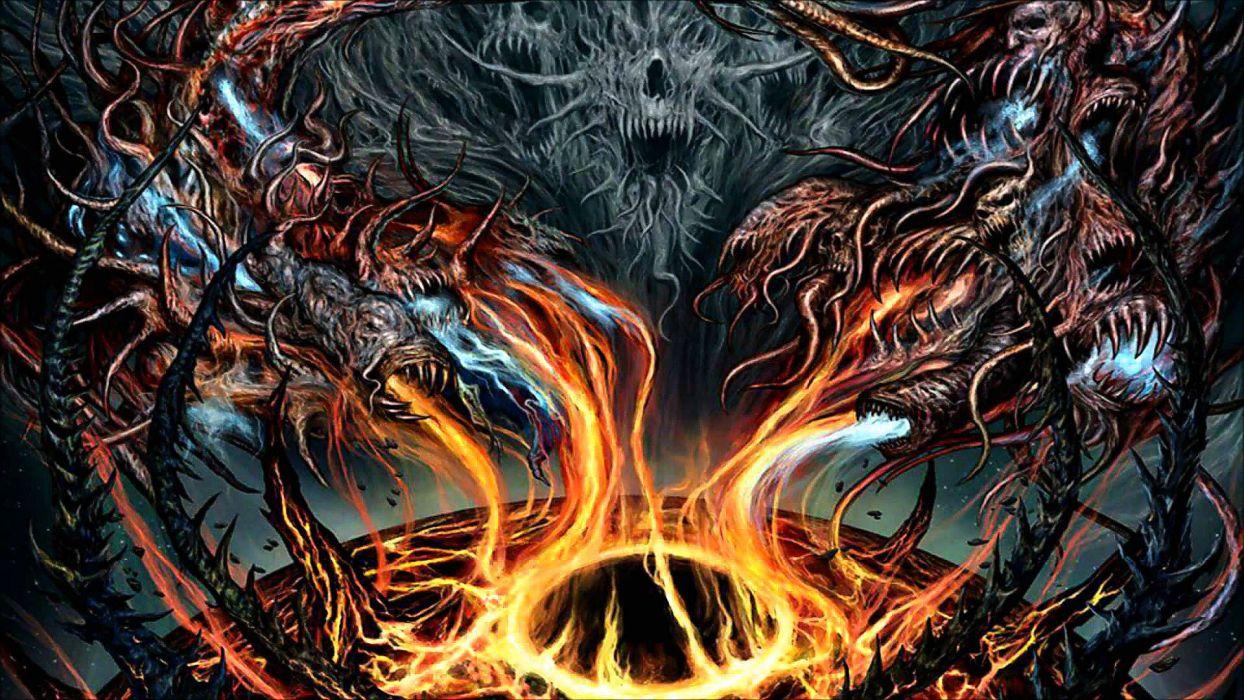 DEATH METAL heavy dark evil horror wallpaperx1080