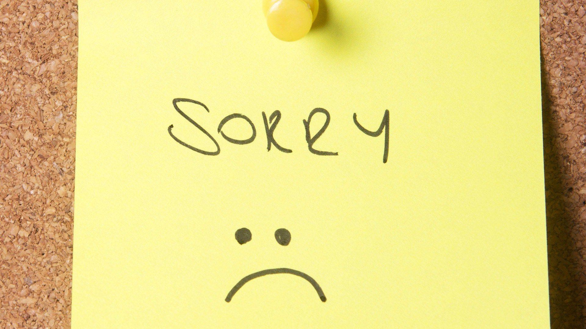 Cute Apology Messages to a Lover with Sorry Image