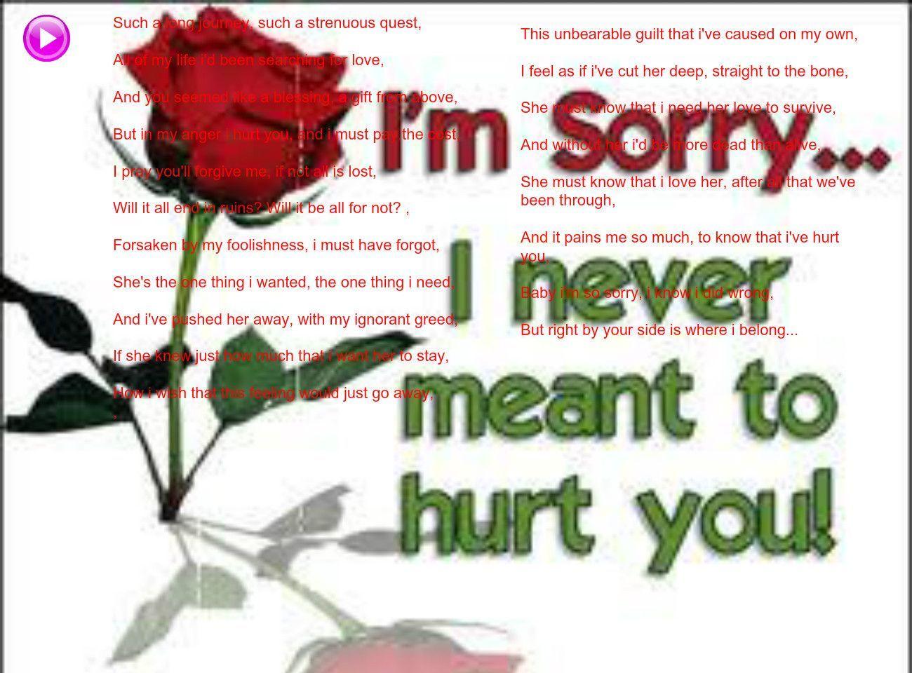i am sorry my love wallpapers