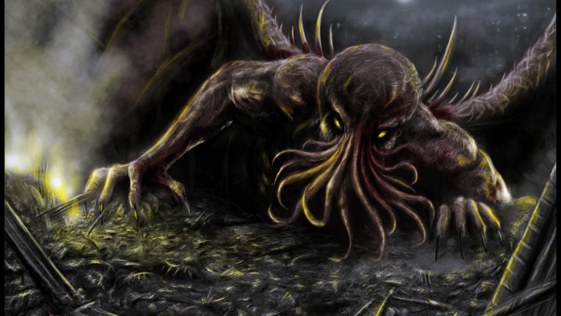 Download Wallpaper Cthulhu Lovecraft Necronomicon S On Under The Ice