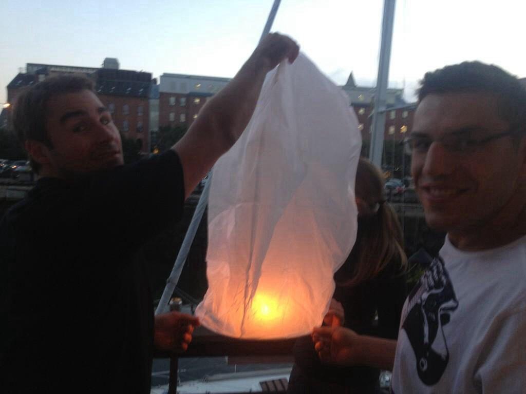 Johnny Boychuk and Milan Lucic OMG I have no idea why they're doing