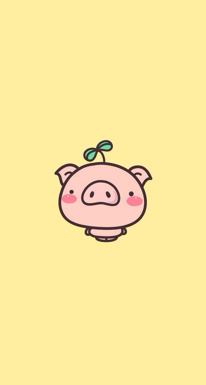 Cute pig. Pigs. Wallpaper, Kawaii and Pig pig
