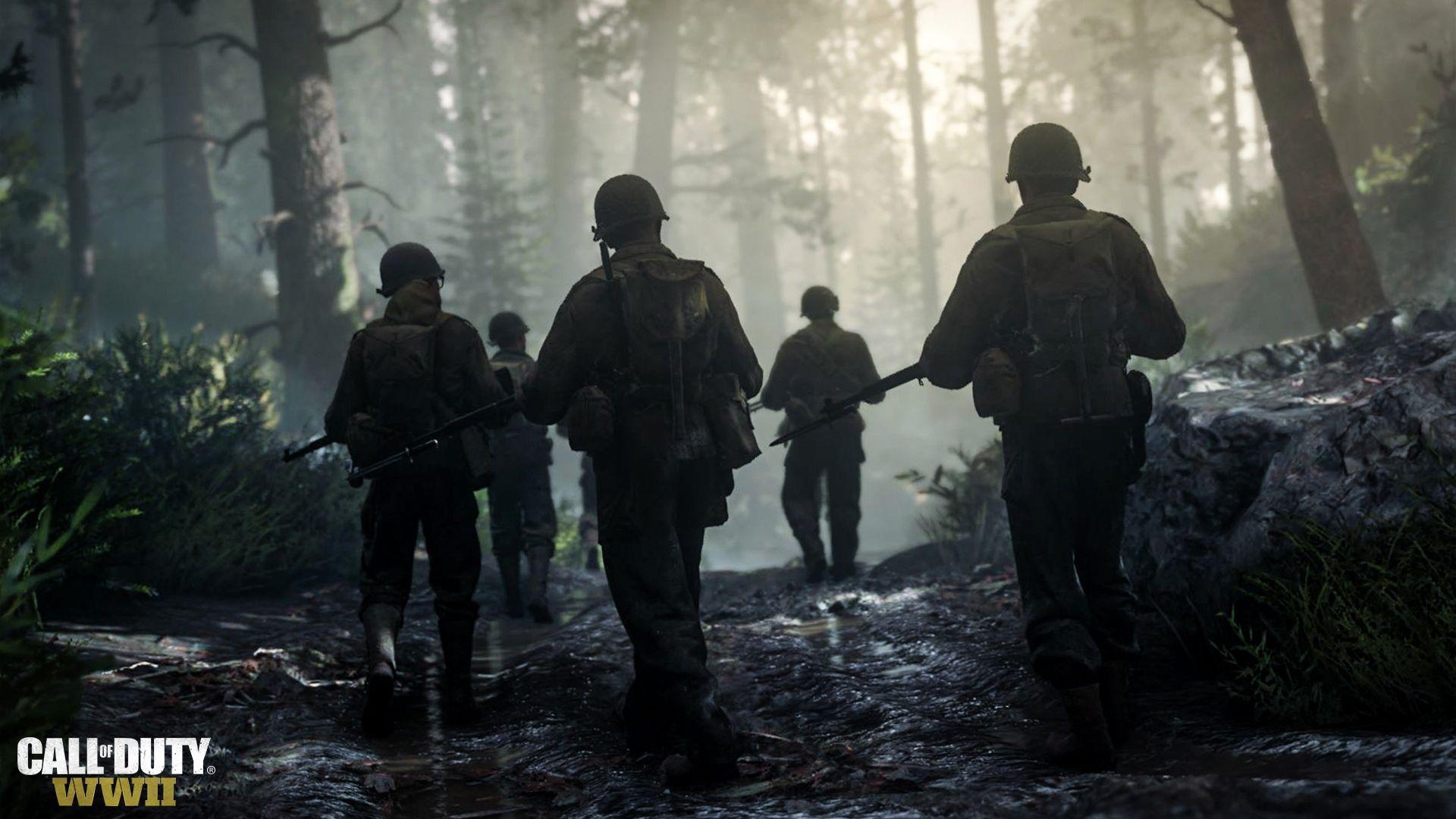 Call of Duty WWII Game Soldiers Wallpaper
