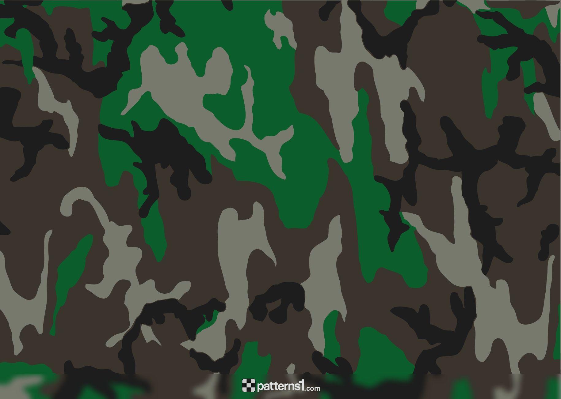 Army Green Camouflage Background Design. Vector Pattern Design
