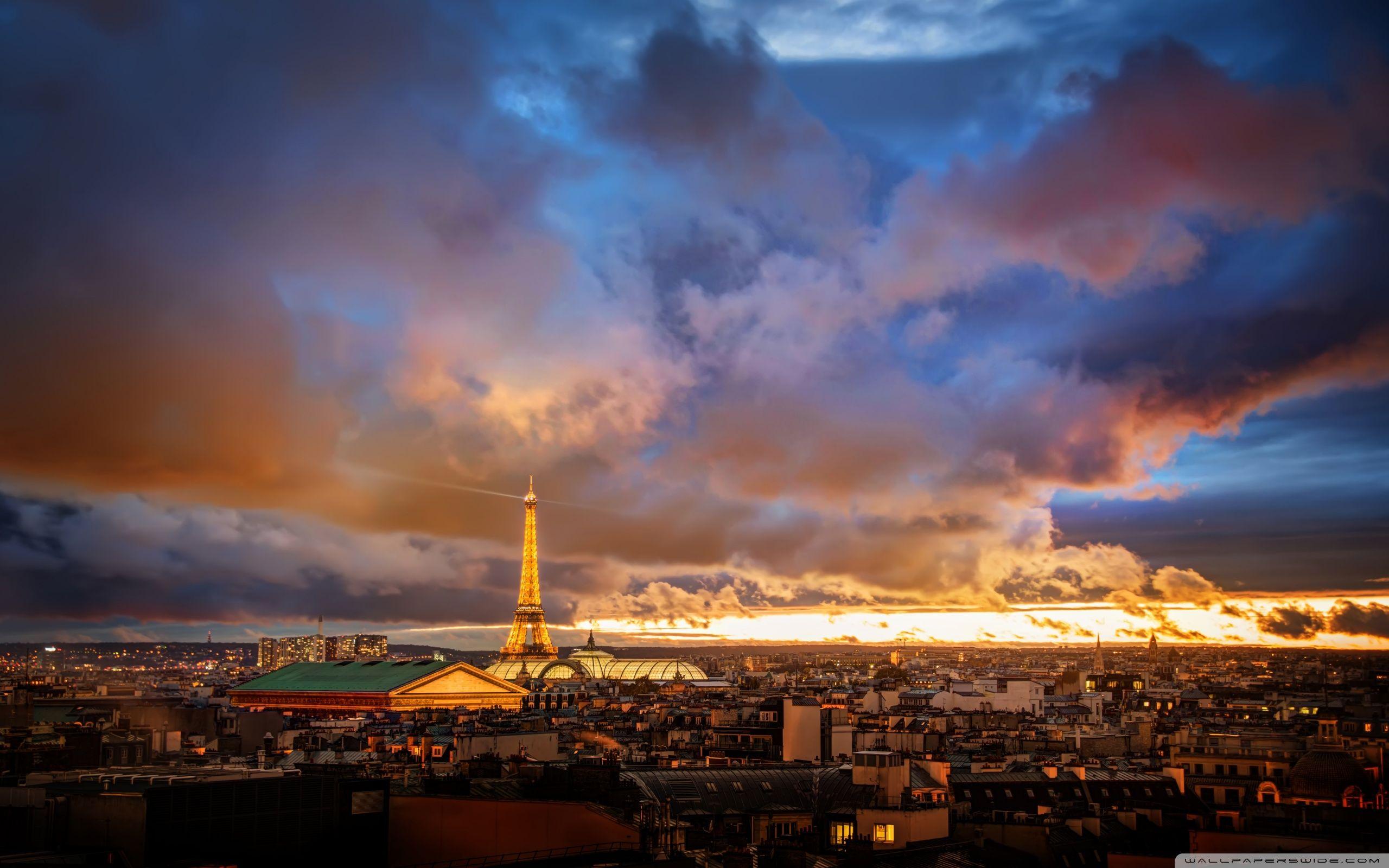 Romantic Night in Paris ❤ 4K HD Desktop Wallpaper for 4K Ultra HD