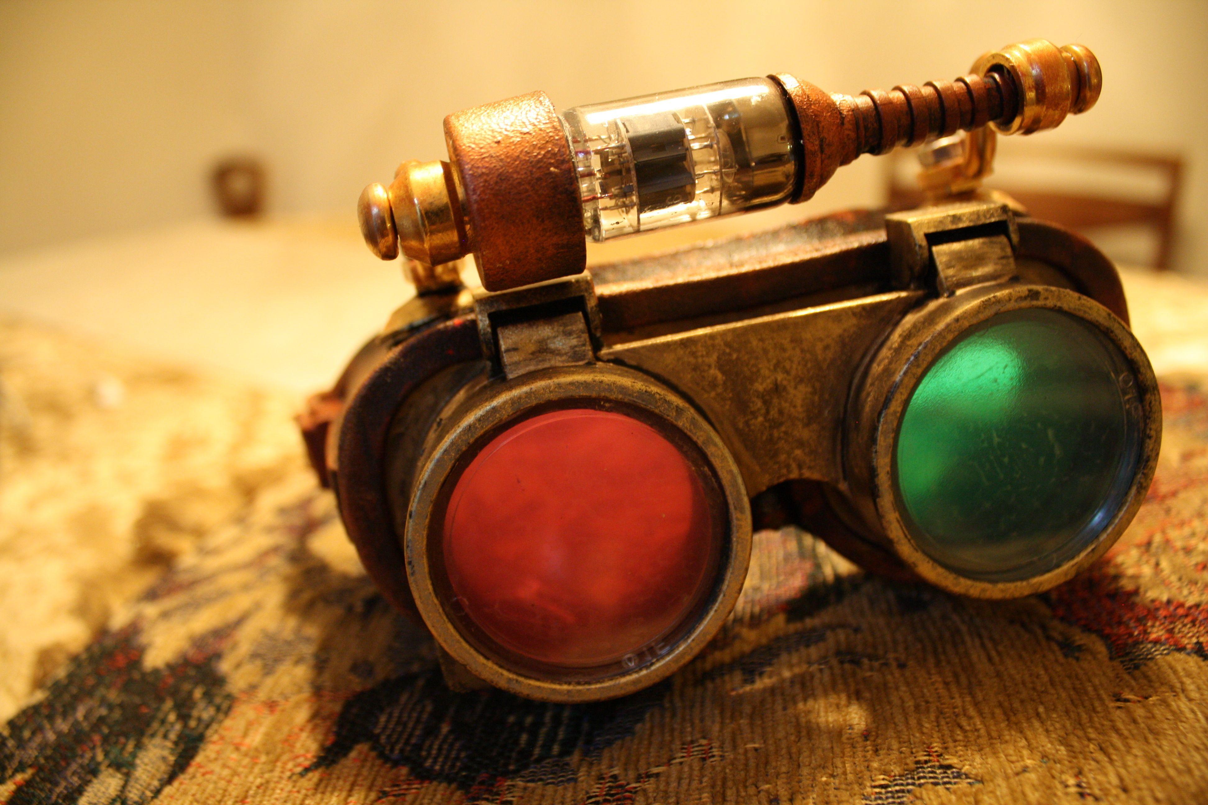 Steampunk Goggles 3D Wallpaper. Steampunk. Steampunk