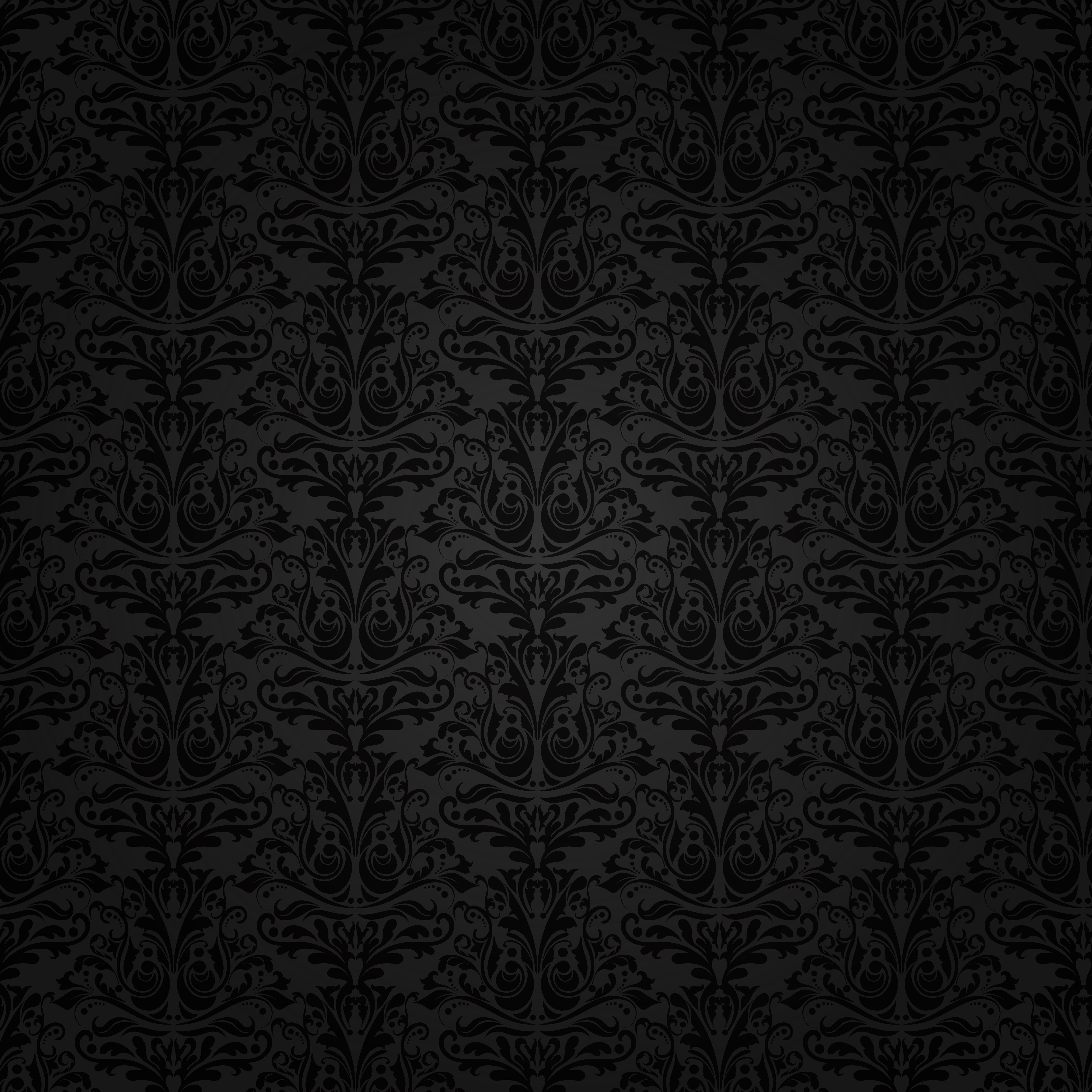 Black Background with Ornaments