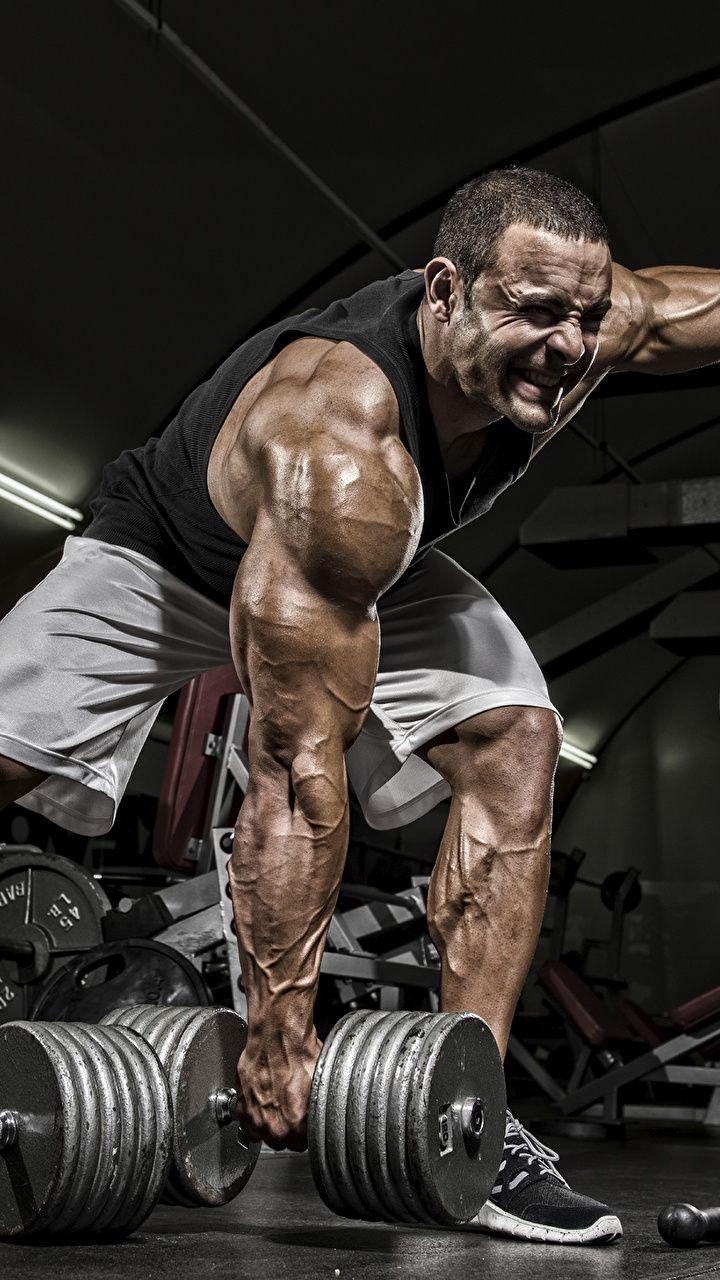 Wallpaper Man Gym Muscle Workout Sport Dumbbells 720x1280