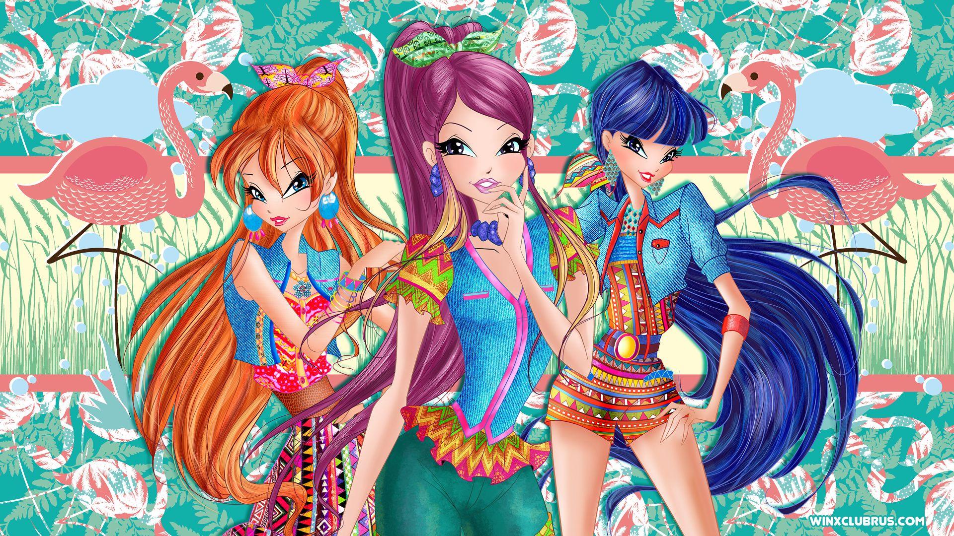 Winx Club in World of Winx and couture style wallpaper