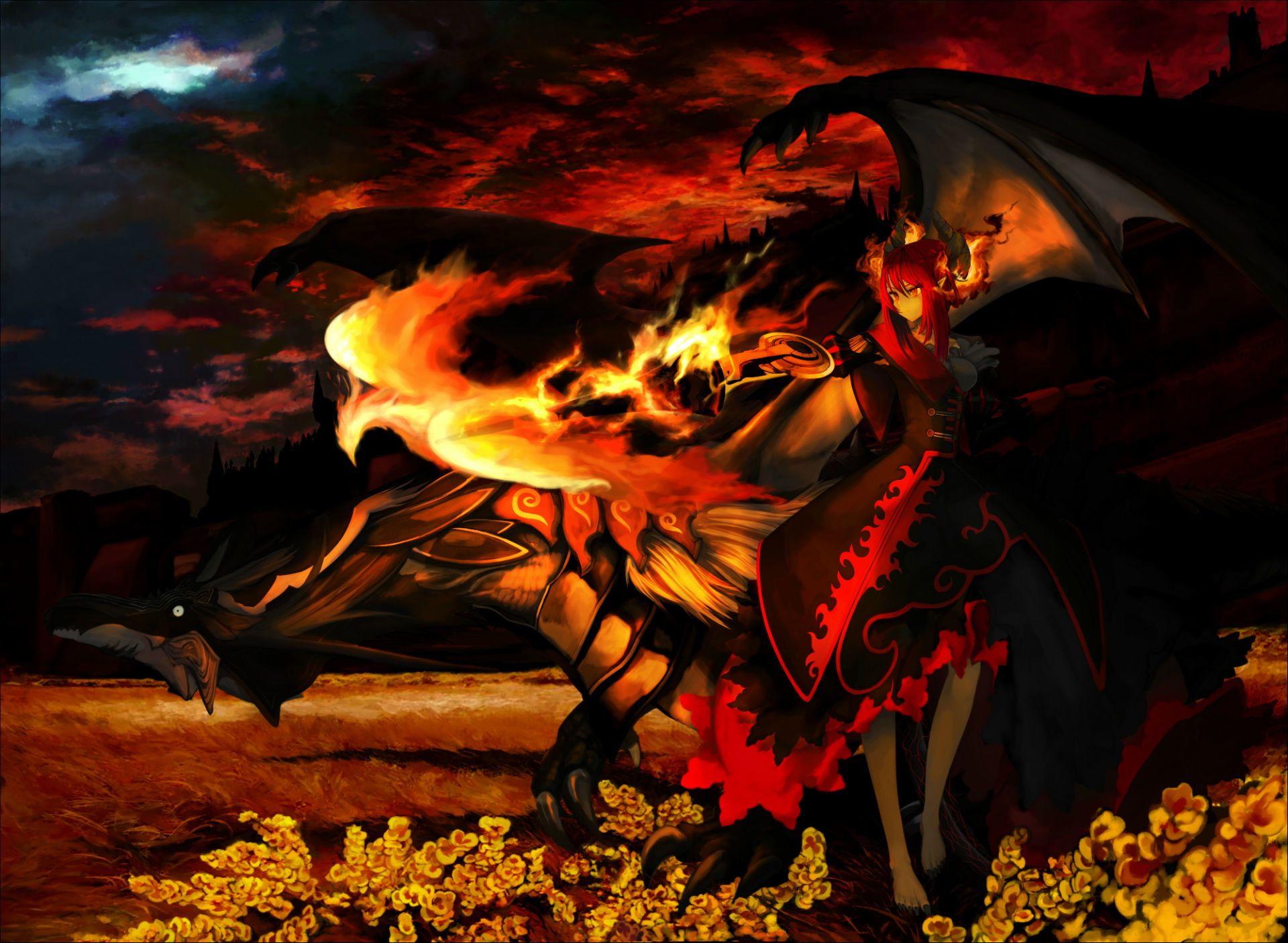 Fire Dragon 3D Wallpaper