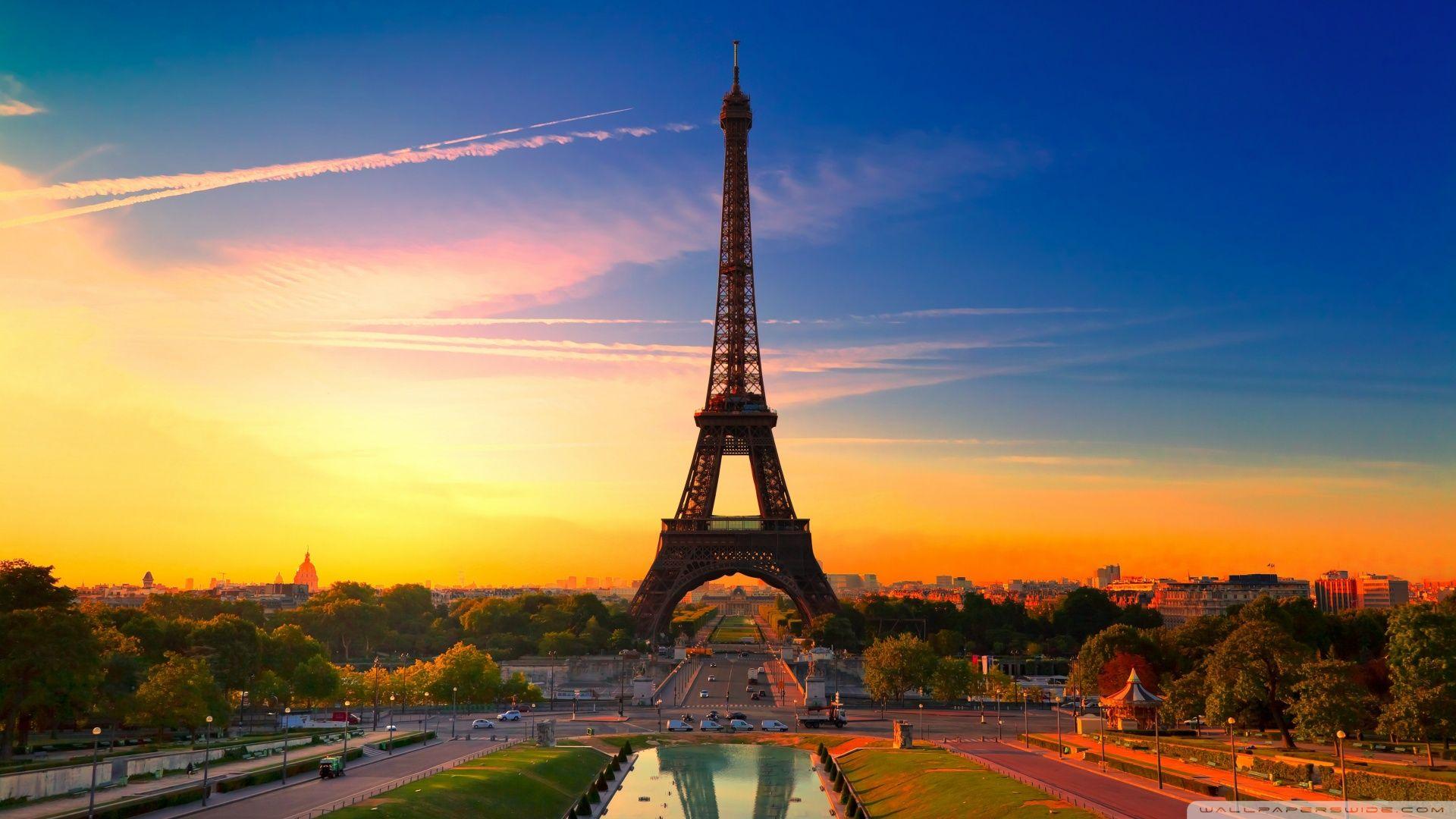 Eiffel Tower at Sunrise ❤ 4K HD Desktop Wallpaper for 4K Ultra HD