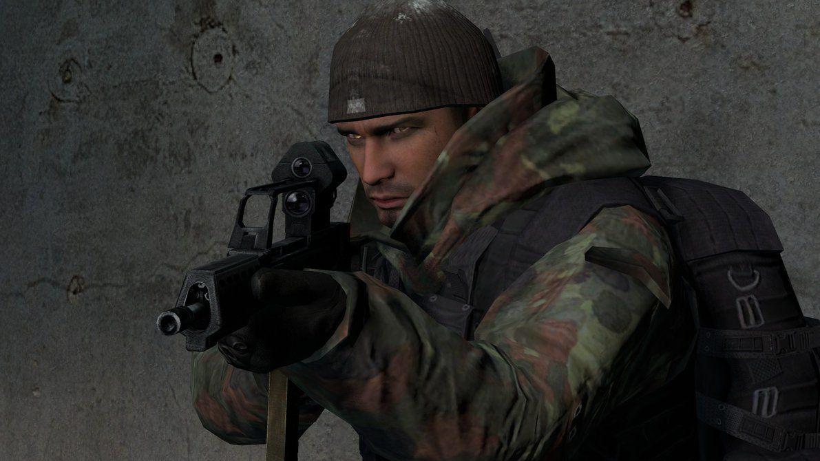 Flecktarn Soldier G36