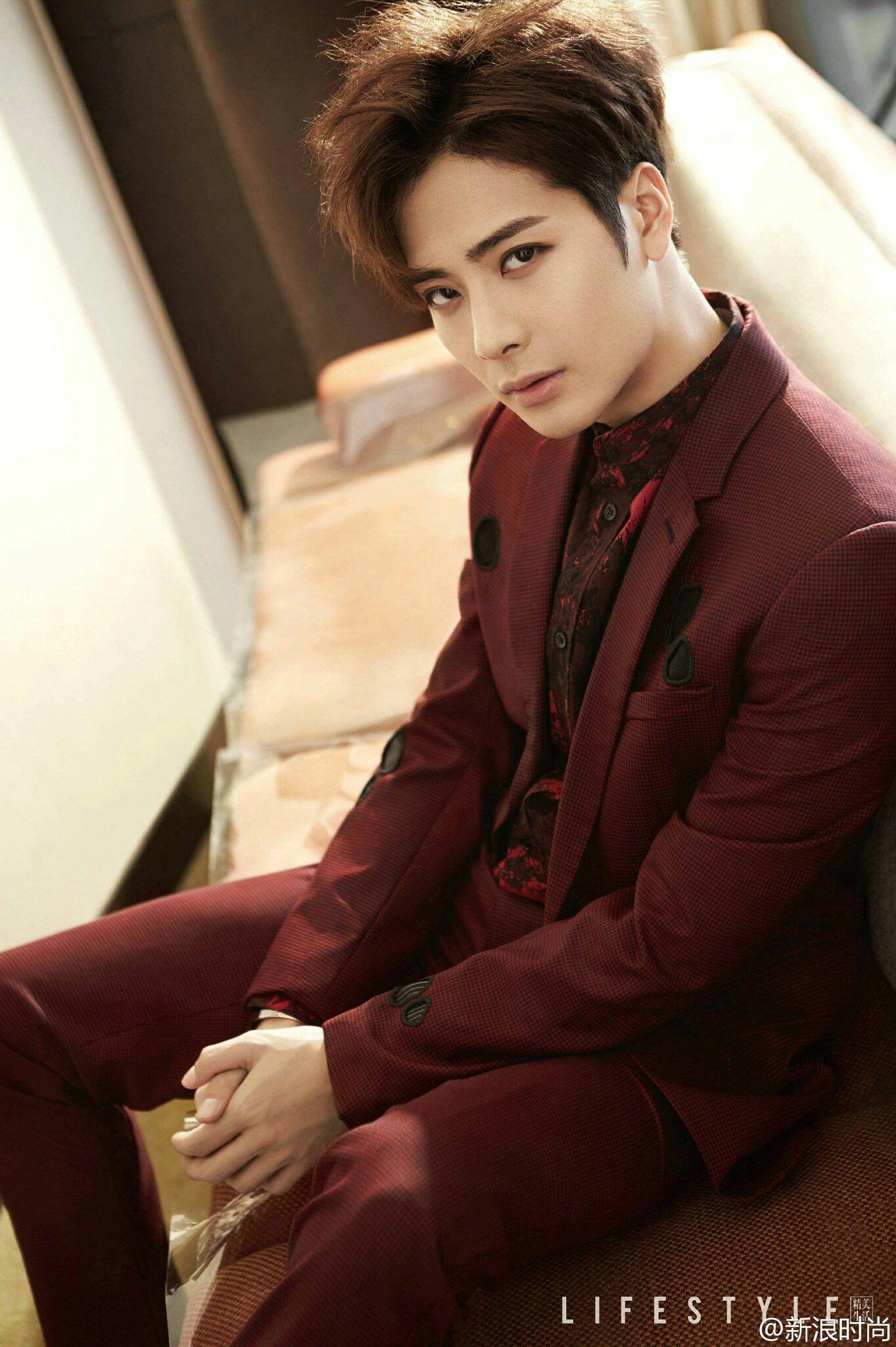 Download Jackson Wang With Cup Wallpaper