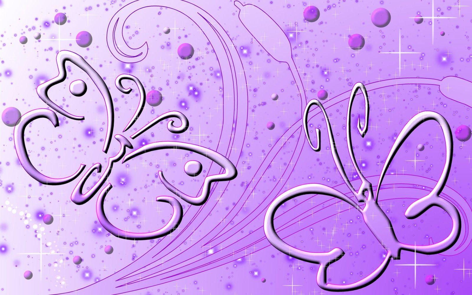 News Butterfly: Purple Butterfly Wallpaper
