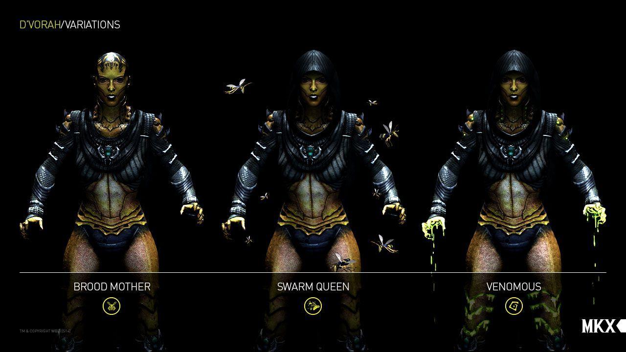 D'Vorah Variations. Mortal Kombat X