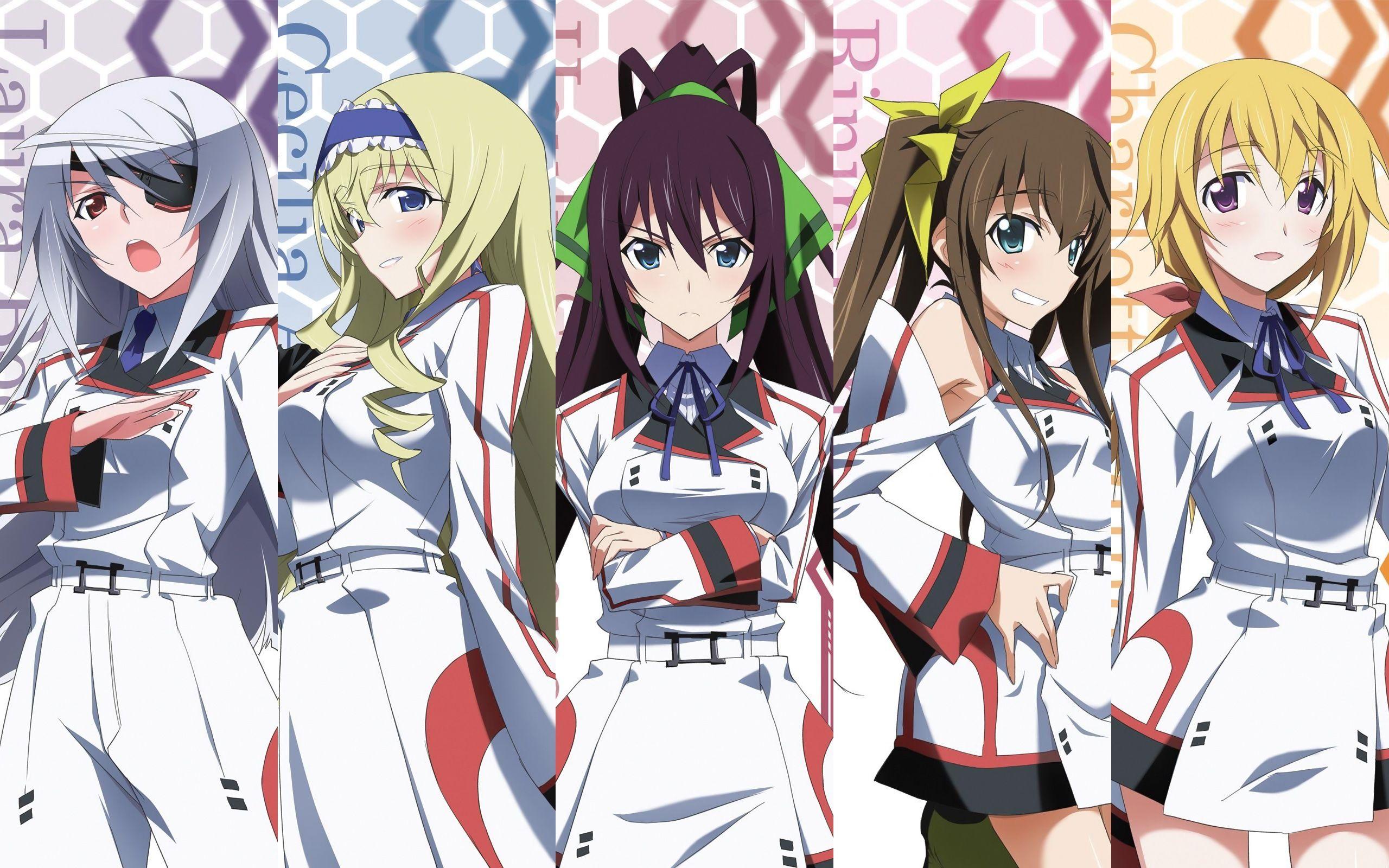 Cecilia alcott charlotte dunois huang lingyin infinite stratos laura bodewig shinonono houki wallpaperx1600