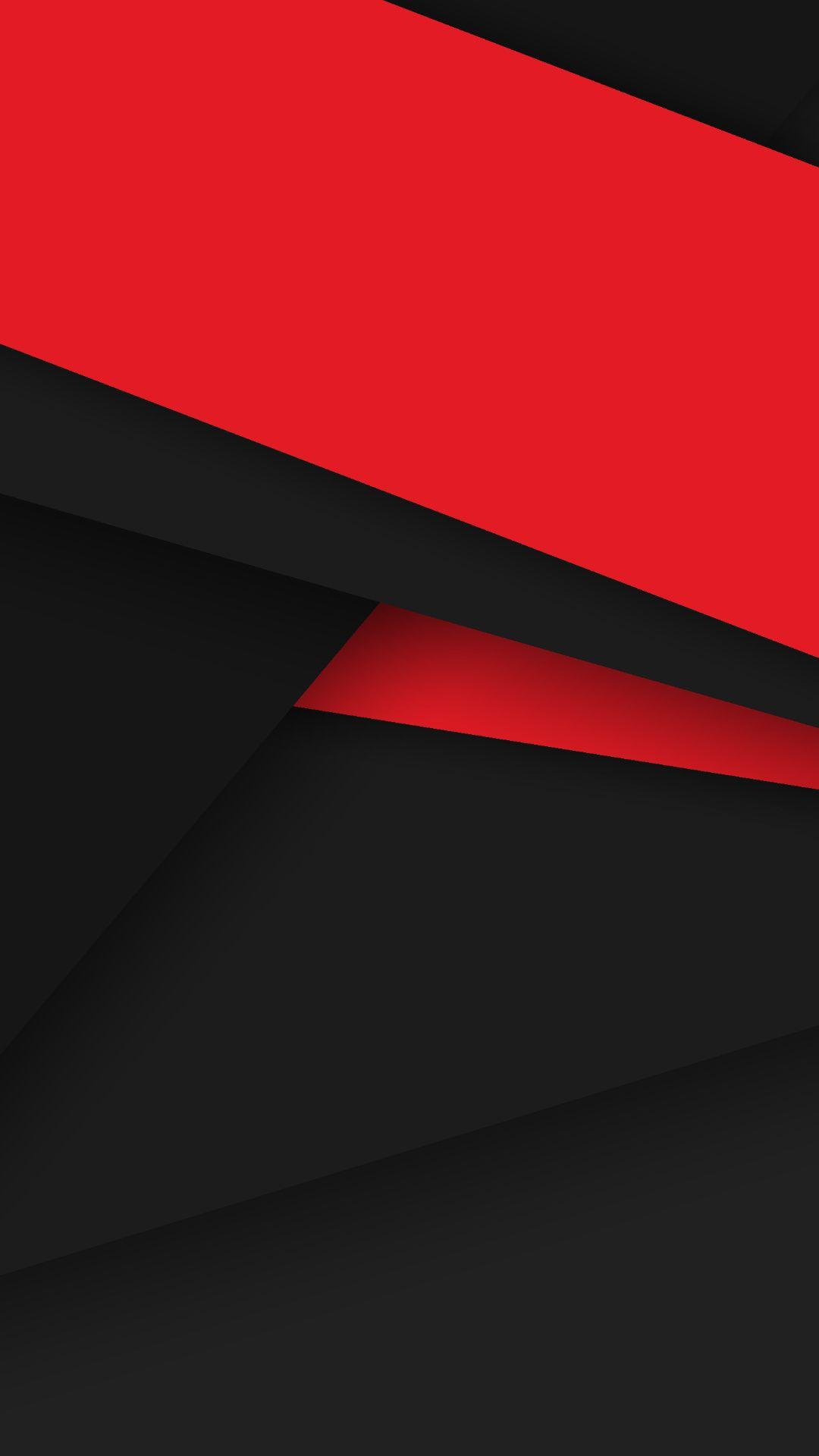 Material Design Red Black HD Wallpaper for Android Mobile